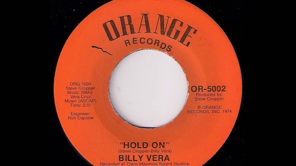 Billy Vera Hold On Orange Records 1974 White Blues