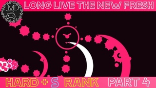 Прохождение уровня LONG LIVE THE NEW FRESH Hard + S rank. Часть 4 [Just Shapes & Beats]