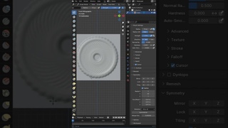 Radial Symmetry In Blender Sculpting  #blenderustad