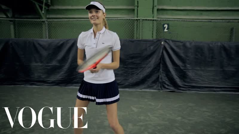 Is Tennis the Next Big Model Workout Watch Constance Jablonski Play Her Way to a Better