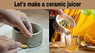 Easy tutorial on how to make a ceramic juicer/Pottery training