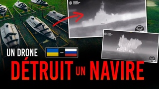 UN DRONE NAVAL UKRAINIEN COULE UN NAVIRE RUSSE : UN TOURNANTHISTORIQUE