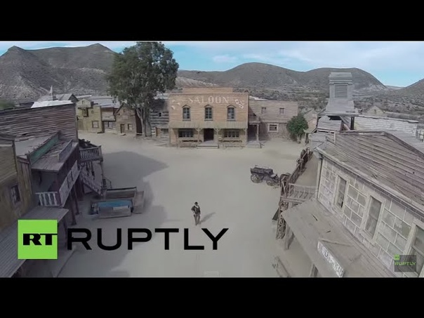 Spain: Drone captures Europes BIGGEST spaghetti western