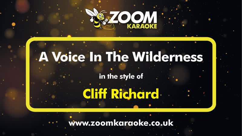 Cliff Richard A Voice In The Wilderness Karaoke Version from Zoom