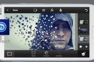 Ps Touch | Disintegration of Pixels | Photoshop Touch tutorial (mobile)