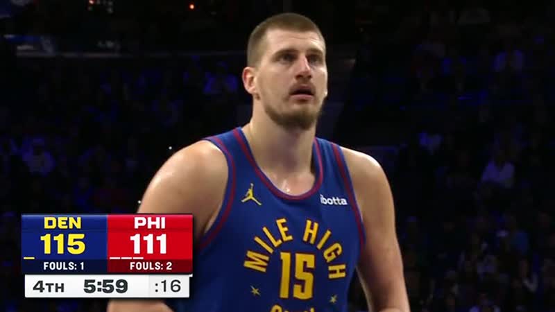 Final 5:58 INSANE ENDING 76ers vs Nuggets, January 31,
