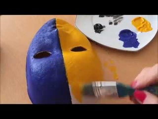 ''FENERBAHE'' Maskesi nasl yaplr Maske Boyama .zle ren Sende Yap.ok Kolay..