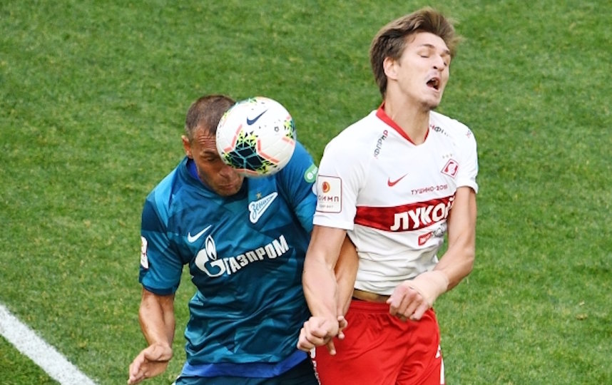 Зенит - Спартак, 2:1. 1/2 Кубка России 2019/20. Александр Соболев и Артем Дзюба
