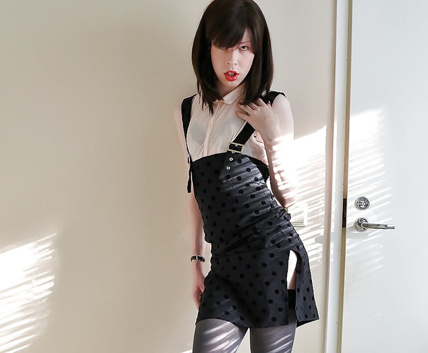 Pegging first time trans schoolgirl