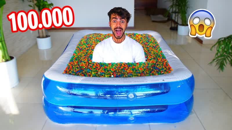 LLENE UNA PISCINA CON MAS DE ORBEEZ (mala