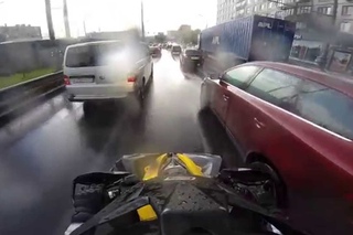 Can-am Renegade ride in city