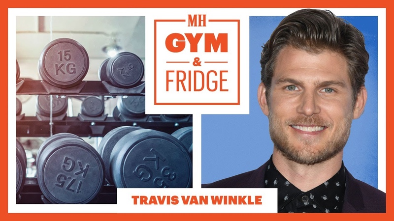 You Star Travis Van Winkle Opens His Home Gym Fridge, Gym Fridge, Mens