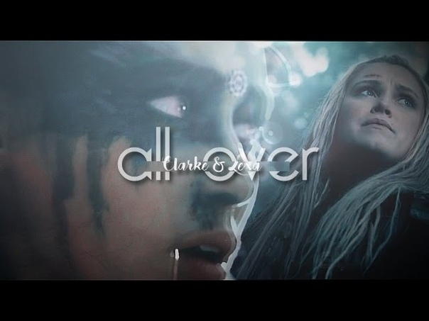 Clarke and Lexa; ; when its all