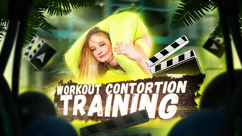 Workout contortion training. Flexshow. Extremely backbending poses. Flexible circus