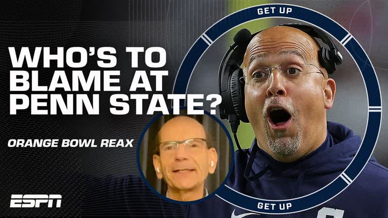 Orange Bowl REACTION Paul Finebaum QUESTIONS James Franklin HES TO BLAME , Get