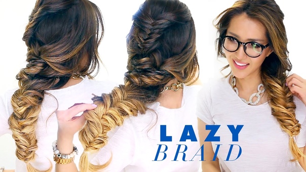 LAZY Girls French Fishtail BRAID Hairstyle Cute SCHOOL