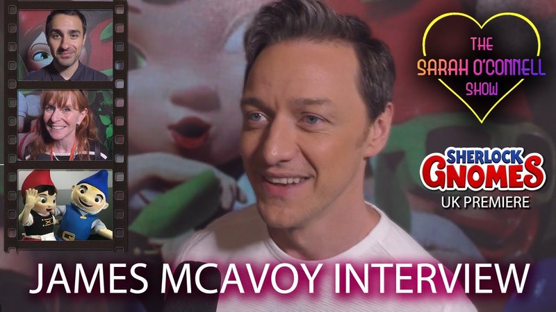 James Mc Avoy Interview Sherlock Gnomes