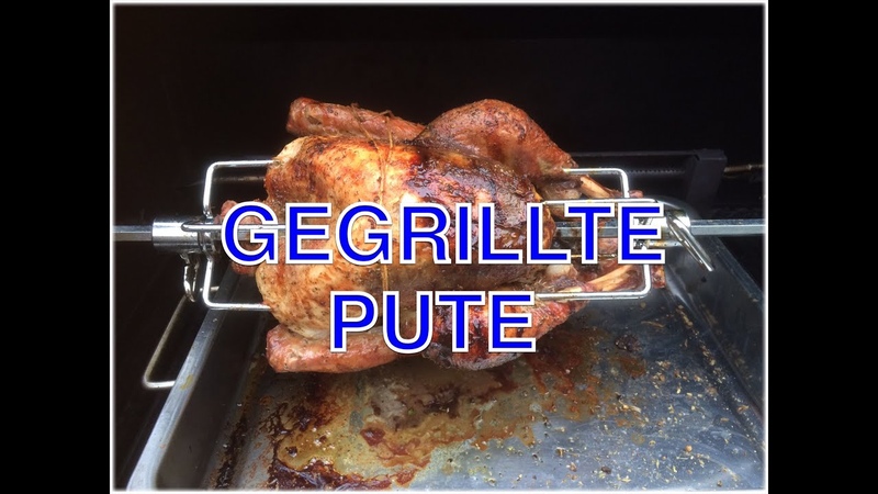 Eine ganze Pute grillen am