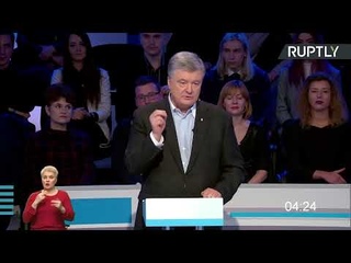 Речь Порошенко после дебатов с Зеленским на украинском телевидении — LIVE