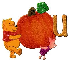 алфавит Винни-Пух и Пятачок с тыквой, image #20
