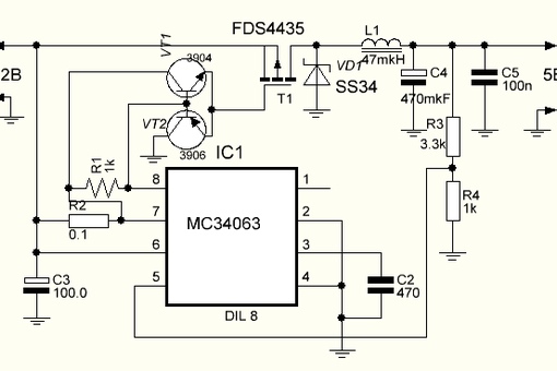 Схемы зарядных устройств на микросхеме. 34063 Понижающий преобразователь схема. 34063 Схема включения в автомобильной зарядке. Mc34063 адаптер прикуривателя. 34063 Схема включения с регулировкой.