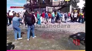 В Сочи теперь и пешеходные пробки.