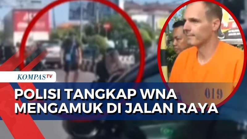 Buntut Viral Video WNA Jerman Pukul Pengendara Motor di Jalan Raya Denpasar Bali, Pelaku