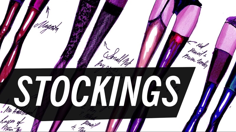 HOW TO DRAW STOCKINGS, Fashion Drawing