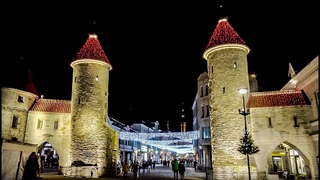 Tallinn Christmas Market walk 2017 4K