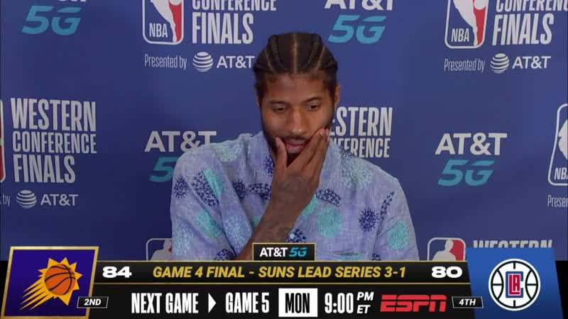 PG on The Clippers Going down 3 1 , Postgame Press