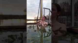 Tin whistle player in a siberian boiler - Smoke On The Water (Deep Purple tune)