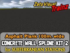 Asphalt plank 100m. wide