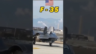 Vertical flight capability of the fighter American F 35 🇺🇸
