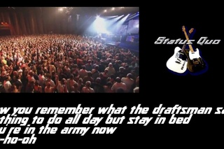 Status Quo - In the army now (Lyrics)