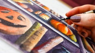 All The Watercolor Painting Tips You Will Ever Need: Halloween Special!