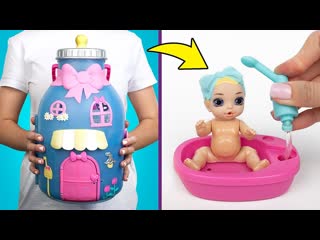 Распакуем вместе Baby Born Surprise  кукольный домик в форме детской бутылочки