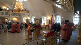 Божественная литургия на память апостола Иоанна Богослова в Крыпецком монастыре 21 мая 2021 г.